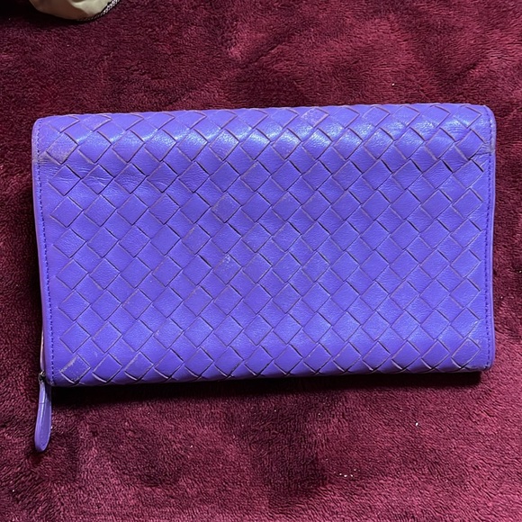 Bottega Veneta Lilac long Wallet - Picture 9 of 11